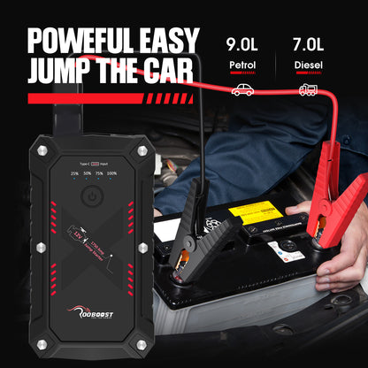 Waterproof Extreme Safe Car Jump Starter and Portable Power Bank RB-1750WP