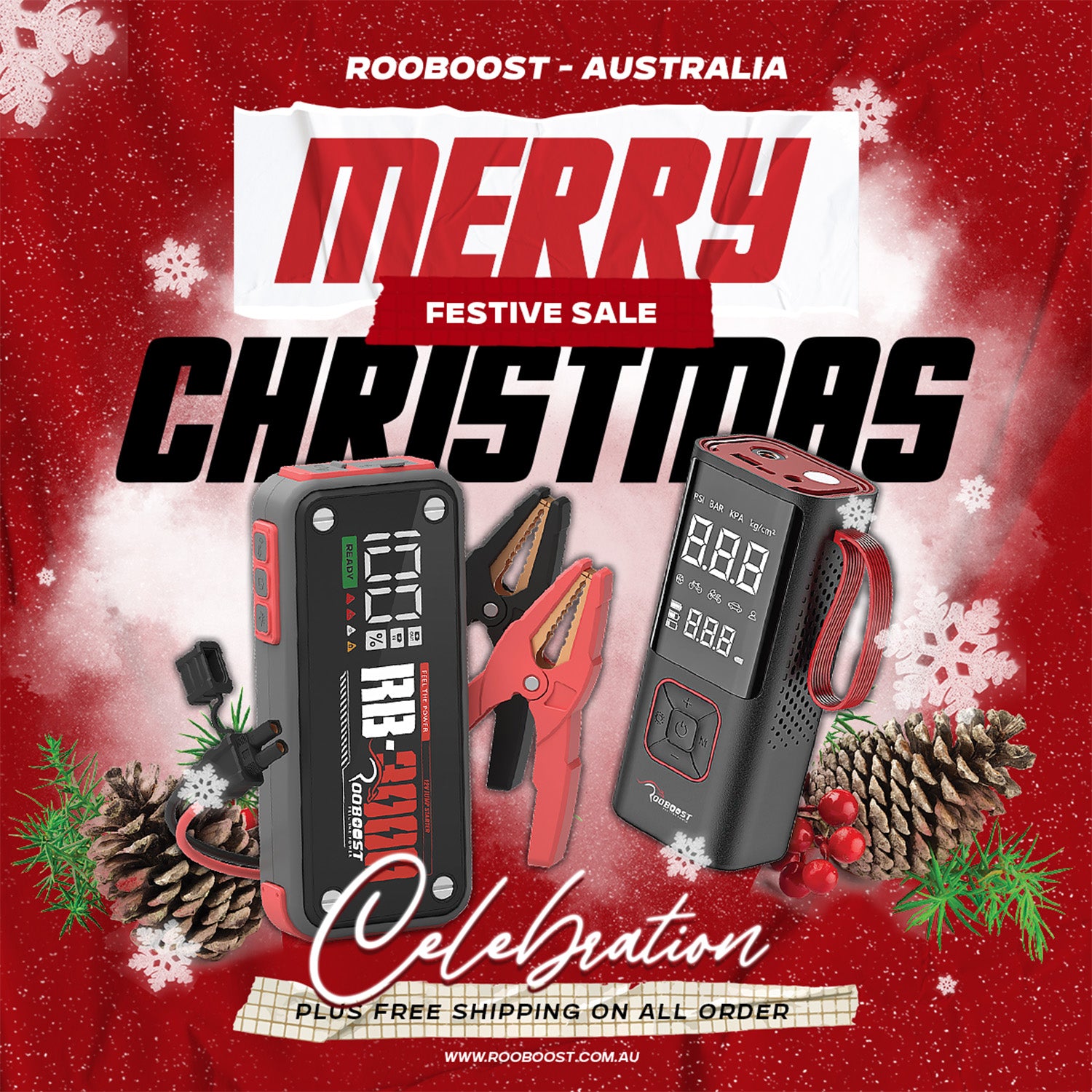 Rooboost Festive deal poster