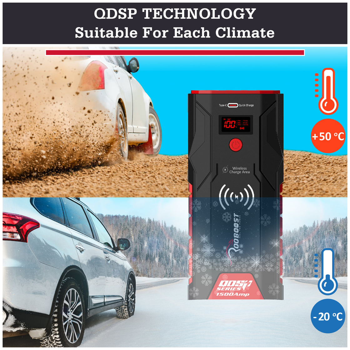 Extreme Safe Jump Starter & Wireless Power Bank